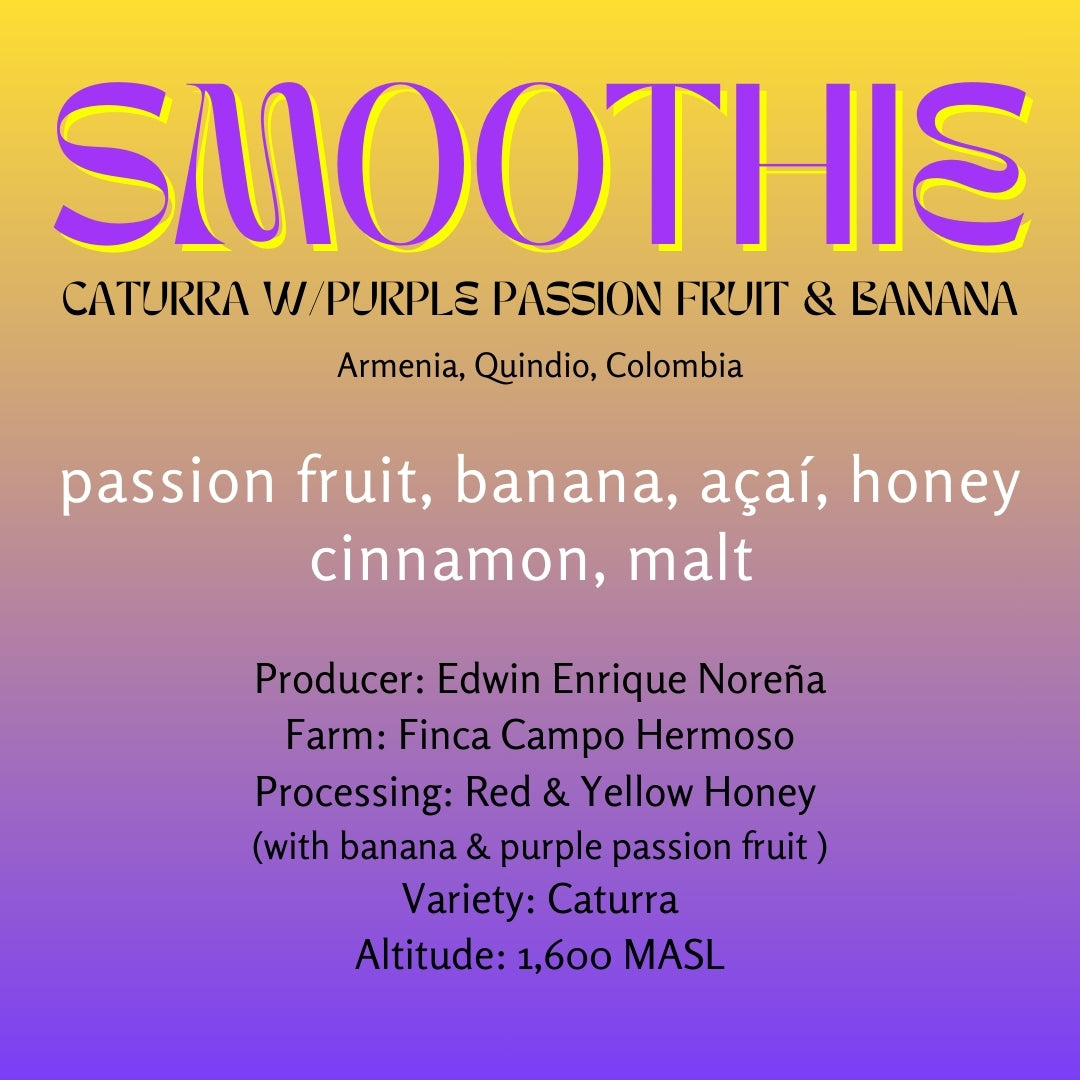 Photo of Edwin Enrique Noreña - Smoothie (Co-Ferment with Purple Passion Fruit & Banana) - Colombia