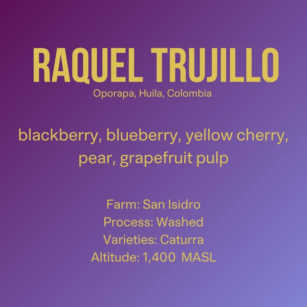 Photo of Raquel Trujillo Caturra Washed, Condor Huila Graduation Auction - Colombia