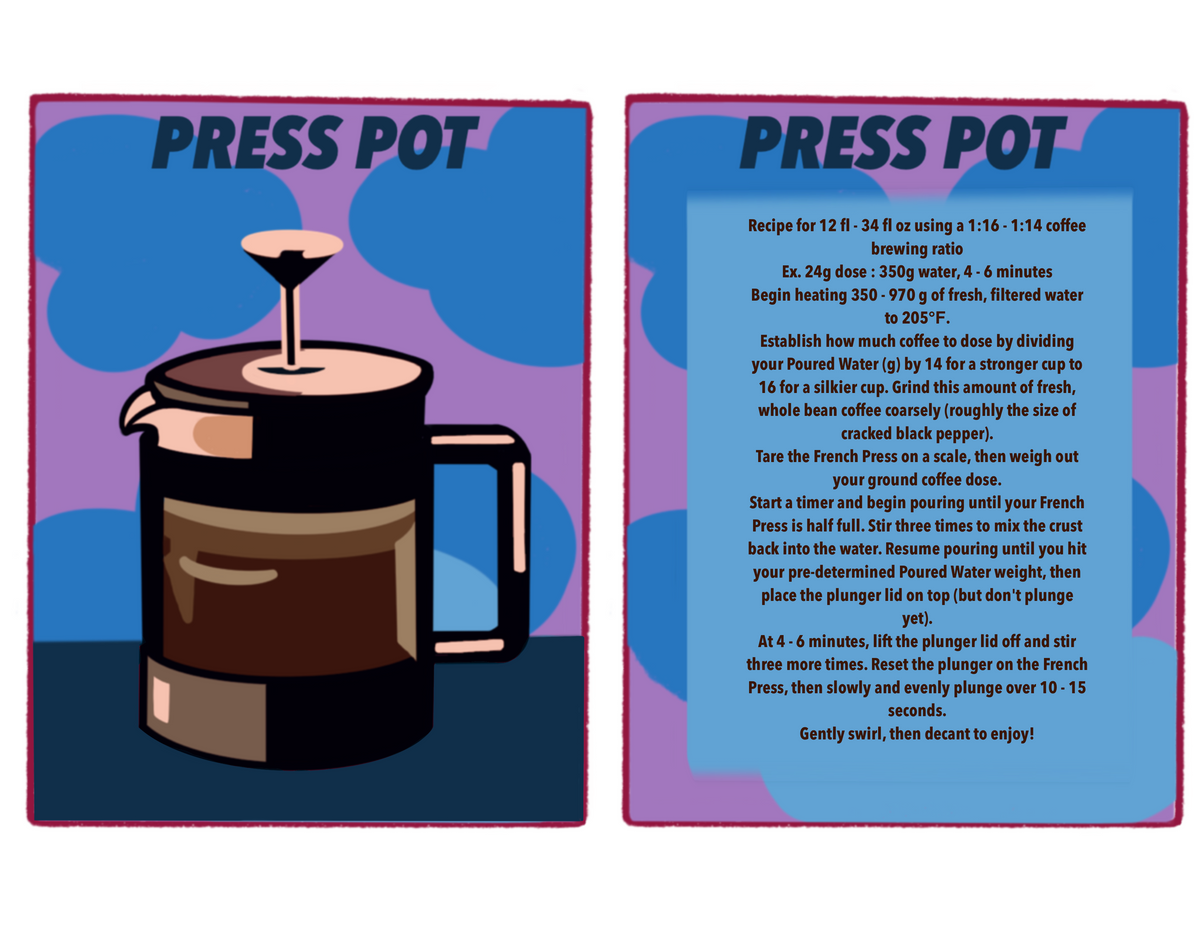 French Press (Plunger) Brew Guide - Bancroft Roasters