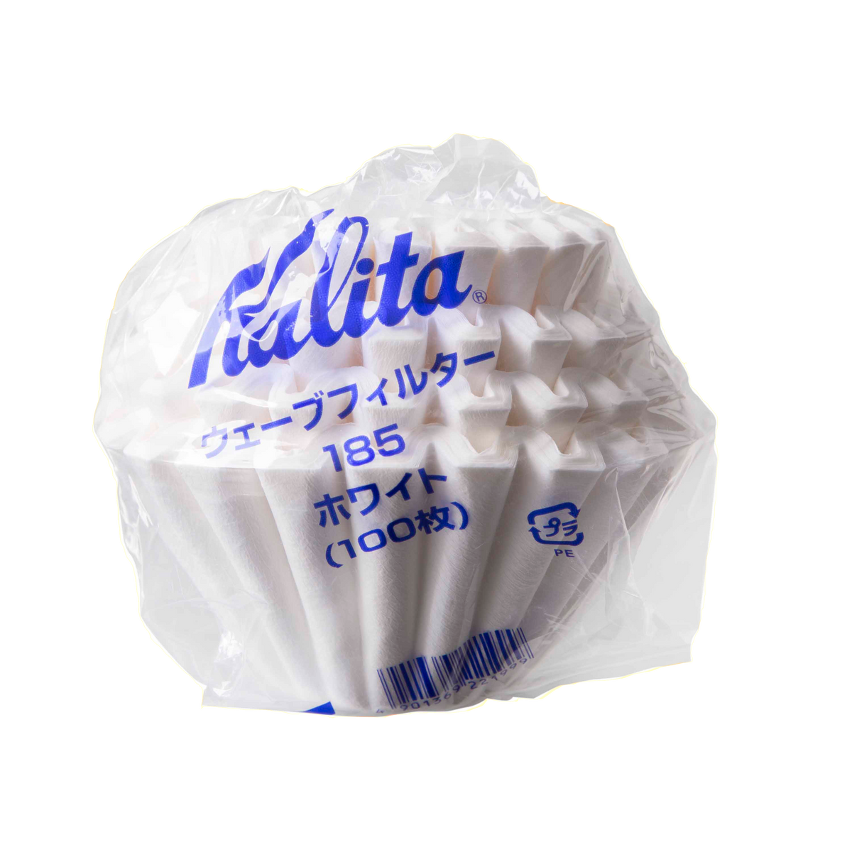 Filtres à Café Kalita Wave 185 - 100 Pièces - Papier Blanchi Oxygène - Pour 2-5 Tasses