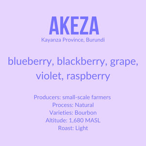 Akeza, Natural Bourbon - Burundi