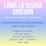 Loma La Gloria - Unicorn - Natural - El Salvador