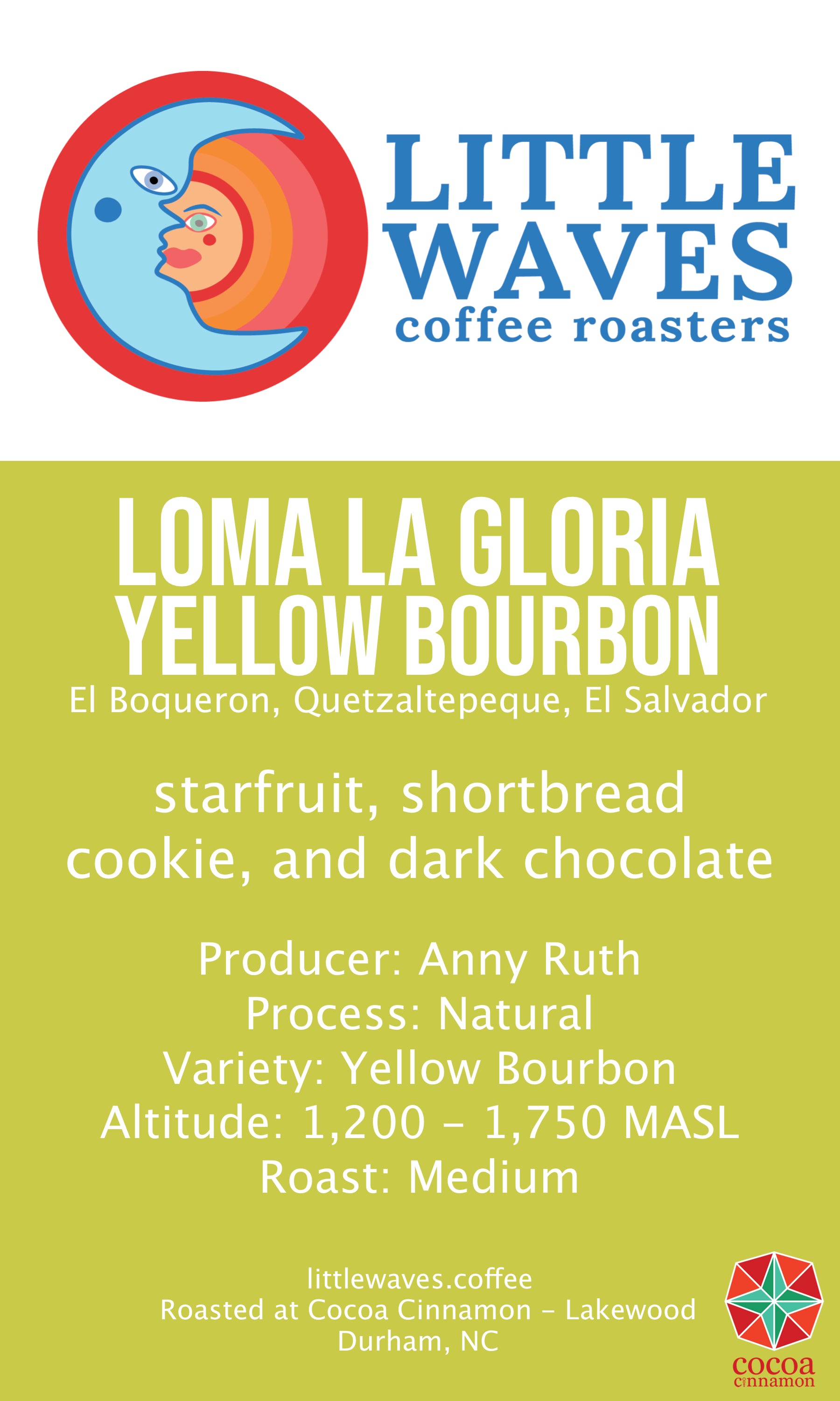 Loma La Gloria, Yellow Bourbon, Natural, El Salvador